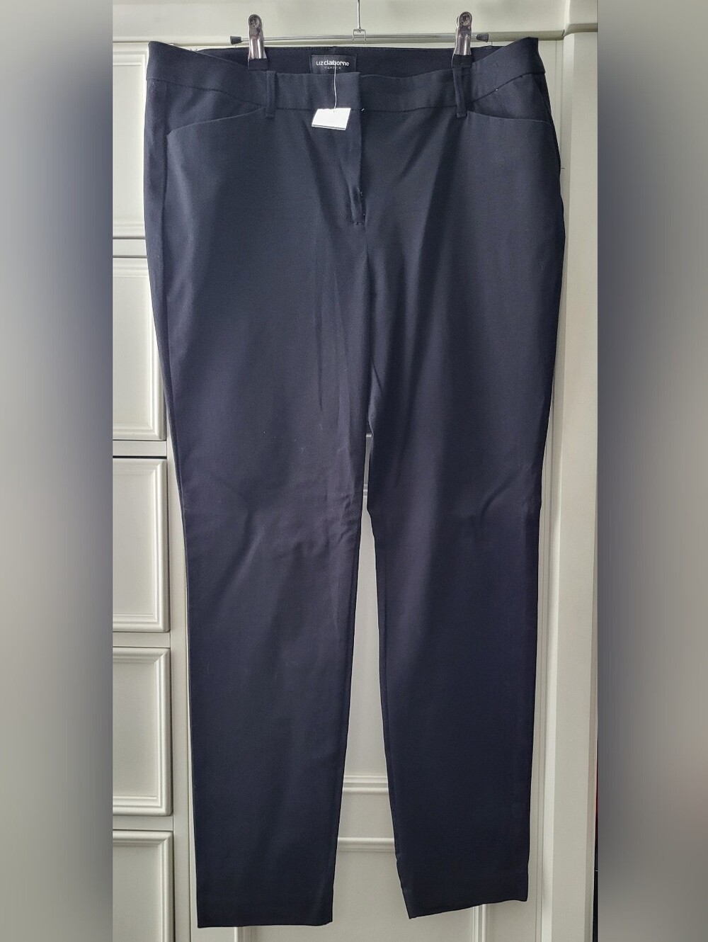 Liz Claiborne Black Emma Classic Women's Pants -14 NWT